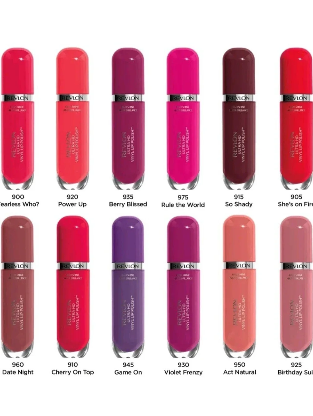 #950 Act Natural, Revlon Ultra HD Vinyl Lip Polish, Liquid Lipstick with Aloe